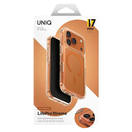 Husa de protectie UNIQ LifePro Xtreme MagClick compatibil cu iPhone 17 Pro, Portocaliu