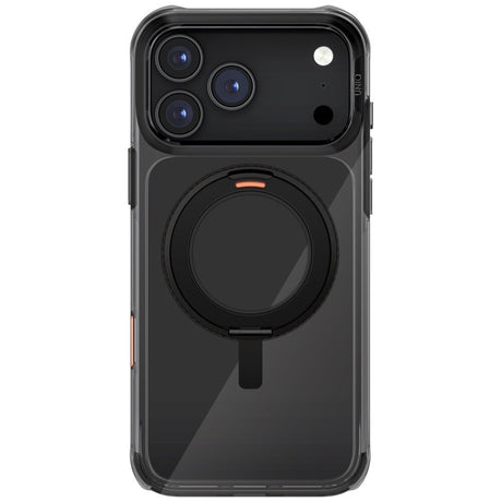 Husa de protectie UNIQ Swivix 360° Kickstand compatibil cu iPhone 17 Pro, Negru