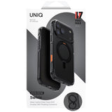 Husa de protectie UNIQ Swivix 360° Kickstand compatibil cu iPhone 17 Pro, Negru