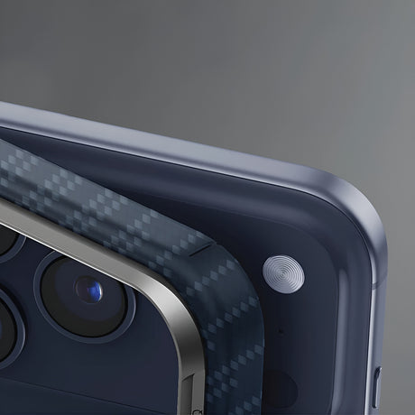 Husa de protectie UNIQ Keva Aramid compatibil cu iPhone 17 Pro Max, Frosted Denim