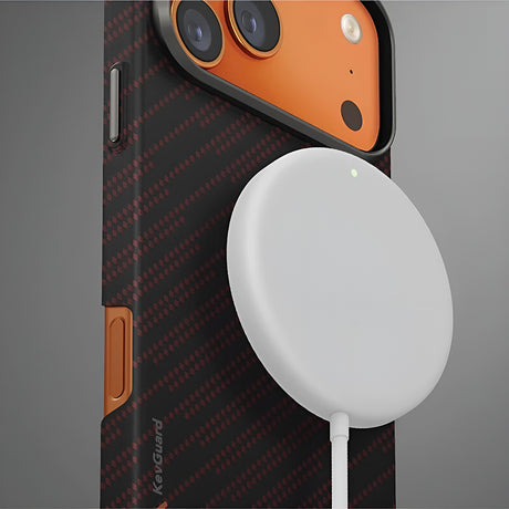 Husa de protectie UNIQ Keva Aramid compatibil cu iPhone 17 Pro Max, Silent Lava