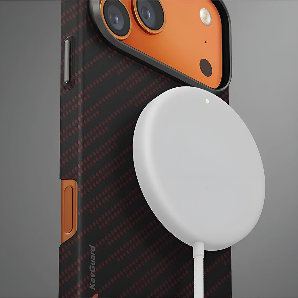 Husa de protectie UNIQ Keva Aramid compatibil cu iPhone 17 Pro, Silent Lava