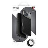 Husa de protectie UNIQ Keva Aramid compatibil cu iPhone 17 Pro Max, Negru