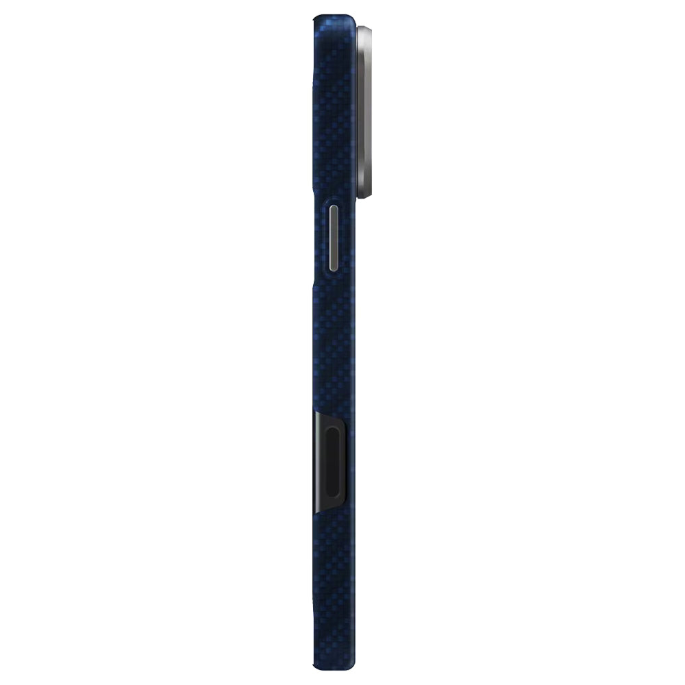 Husa de protectie UNIQ Keva Aramid compatibil cu iPhone 17 Pro, Bleumarin