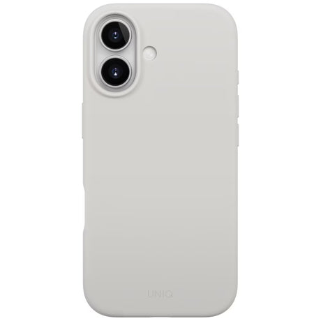 Husa de protectie UNIQ Lino MagClick™ compatibil cu iPhone 17, Mist Grey
