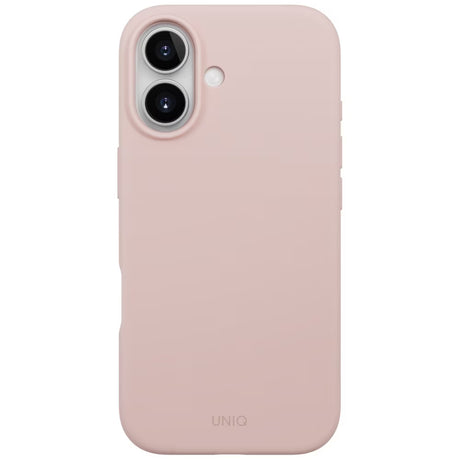 Husa de protectie UNIQ Lino MagClick™ compatibil cu iPhone 17, Roz Pudrat