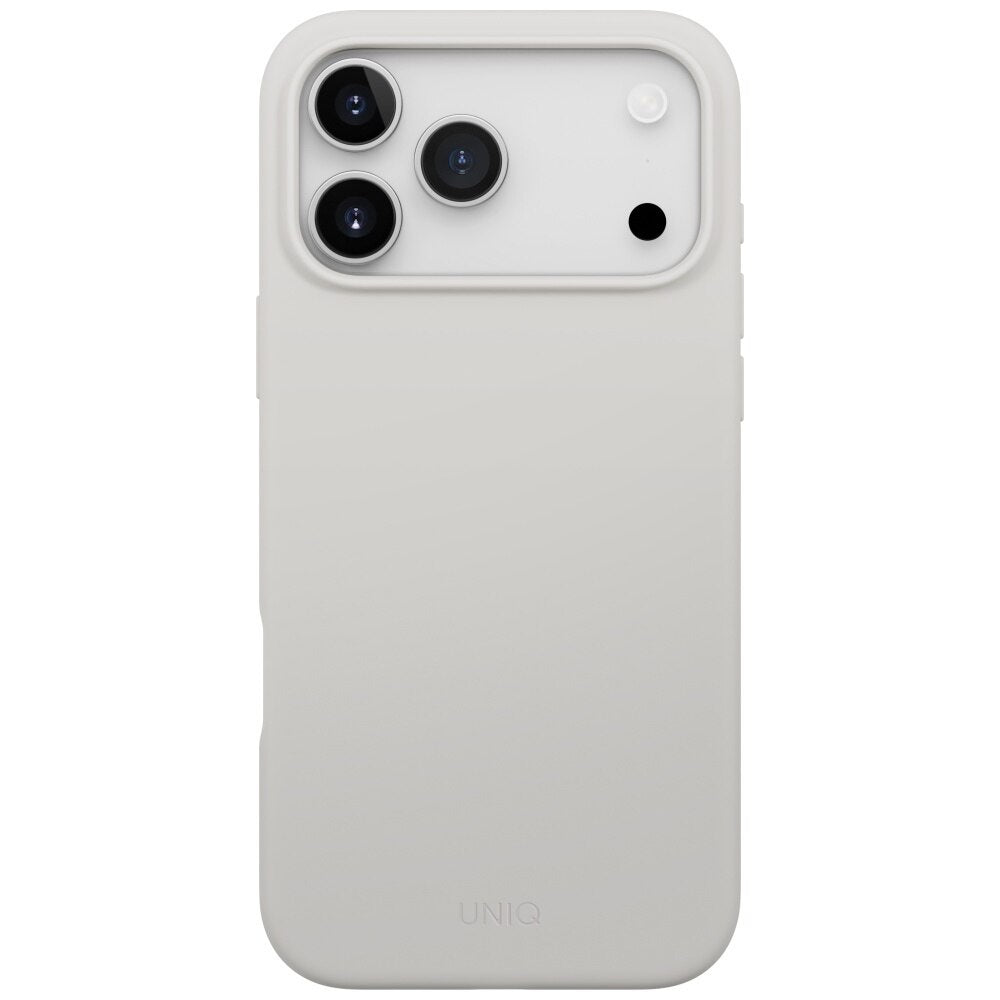 Husa de protectie UNIQ Lino MagClick™ compatibil cu iPhone 17 Pro Max, Mist Grey
