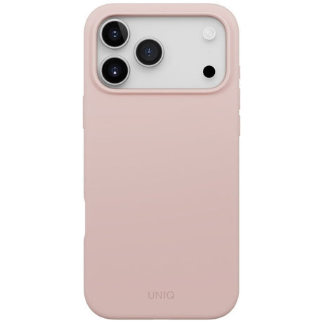 Husa de protectie UNIQ Lino MagClick™ compatibil cu iPhone 17 Pro Max, Roz Pudrat