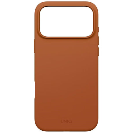 Husa de protectie UNIQ Lino MagClick™ compatibil cu iPhone 17 Pro Max, Burnt Sienna