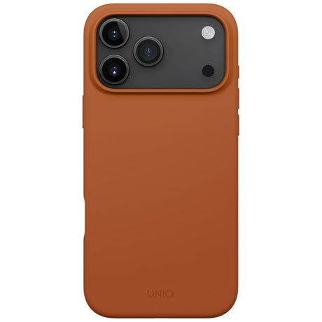 Husa de protectie UNIQ Lino MagClick™ compatibil cu iPhone 17 Pro Max, Burnt Sienna