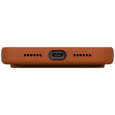Husa de protectie UNIQ Lino MagClick™ compatibil cu iPhone 17 Pro, Burnt Sienna