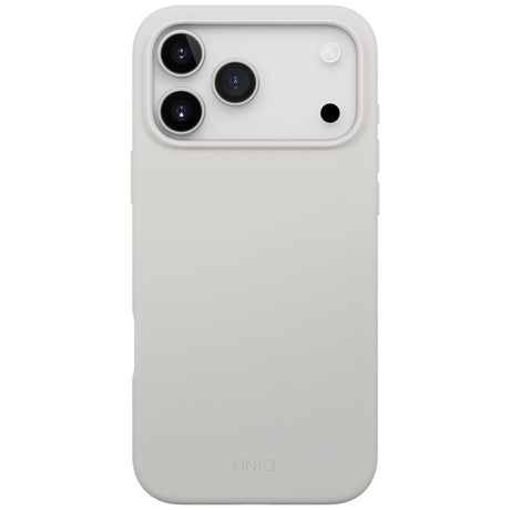 Husa de protectie UNIQ Lino MagClick™ compatibil cu iPhone 17 Pro, Mist Grey