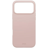 Husa de protectie UNIQ Lino MagClick™ compatibil cu iPhone 17 Pro, Roz Pudrat