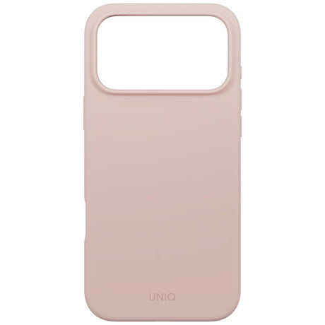 Husa de protectie UNIQ Lino MagClick™ compatibil cu iPhone 17 Pro, Roz Pudrat