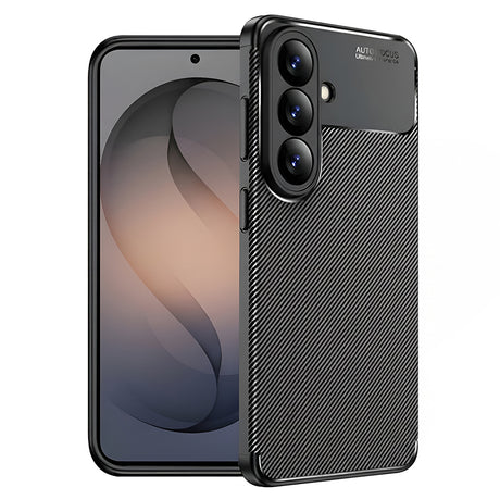 Techsuit CarbonFiber fekete tok Samsung Galaxy S26 készülékhez