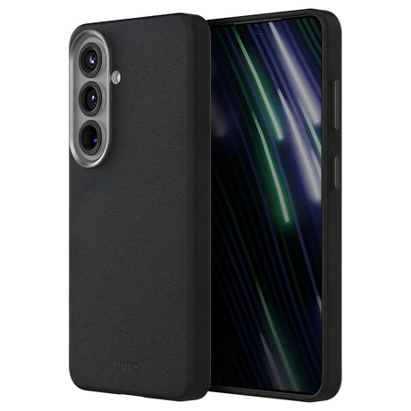 Husa de protectie UNIQ Lyden Leatherette compatibil cu Samsung Galaxy S26, Negru