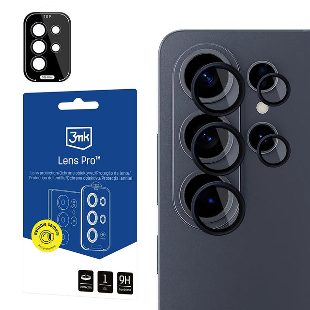 Folie de protectie 3mk Lens Protection compatibil cu Samsung Galaxy S26 Ultra, Negru