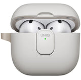 Casti UNIQ Clyde Series, AirPods 4, Gri / Beige