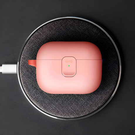 Casti UNIQ Clyde Series, AirPods 4, Gri / Beige