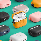 Casti UNIQ Clyde Series, AirPods 4, Gri / Beige