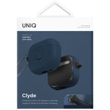 Casti UNIQ Clyde Series, AirPods 4, Albastru / Black
