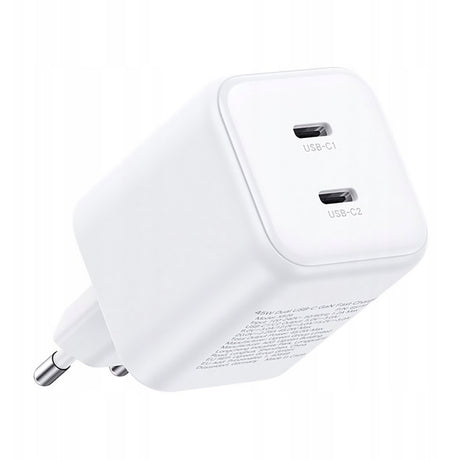 Incarcator Ugreen (65154), 2x USB-C, 45W, GaN, Alb