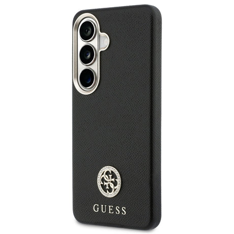 Husa de protectie Guess Rhinestone Round Logo MagSafe (GUHMS26MPGCRMDEK) compatibil cu Samsung Galaxy S26 Plus, Negru