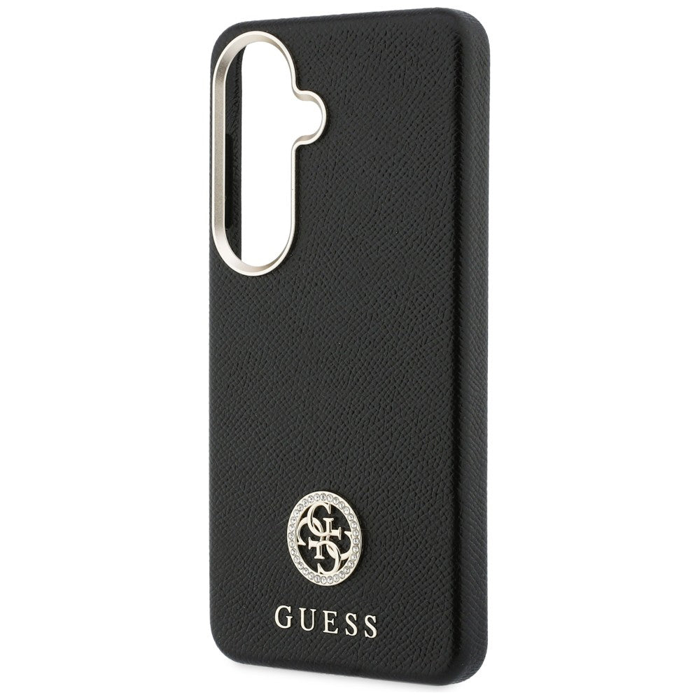 Husa de protectie Guess Rhinestone Round Logo MagSafe (GUHMS26MPGCRMDEK) compatibil cu Samsung Galaxy S26 Plus, Negru