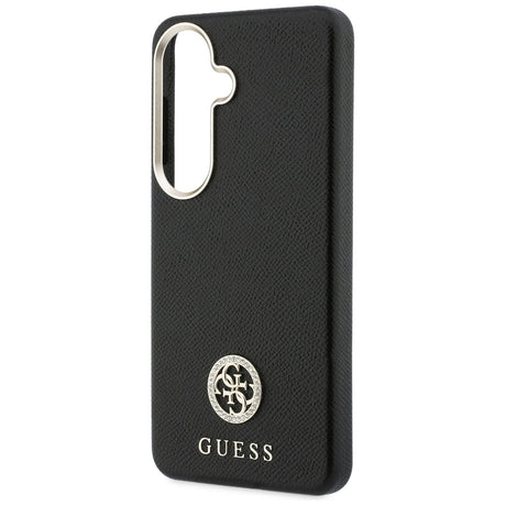 Husa de protectie Guess Rhinestone Round Logo MagSafe (GUHMS26MPGCRMDEK) compatibil cu Samsung Galaxy S26 Plus, Negru