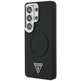 Husa de protectie Guess Embossed Ring Triangle Logo MagSafe (GUHMS26LPSDTSCMK) compatibil cu Samsung Galaxy S26 Ultra, Negru