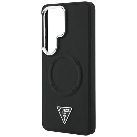 Husa de protectie Guess Embossed Ring Triangle Logo MagSafe (GUHMS26LPSDTSCMK) compatibil cu Samsung Galaxy S26 Ultra, Negru