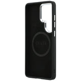 Husa de protectie Guess Embossed Ring Triangle Logo MagSafe (GUHMS26LPSDTSCMK) compatibil cu Samsung Galaxy S26 Ultra, Negru