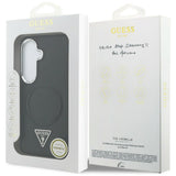 Husa de protectie Guess Embossed Ring Triangle Logo MagSafe (GUHMS26SPSDTSCMK) compatibil cu Samsung Galaxy S26, Negru