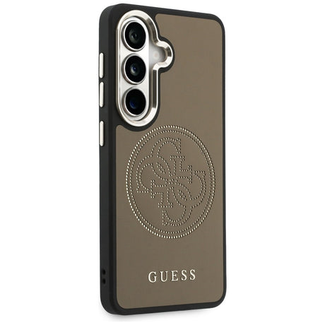 Husa de protectie Guess Perforated Logo MagSafe (GUHMS26S5PG4SRGW) compatibil cu Samsung Galaxy S26, Maro