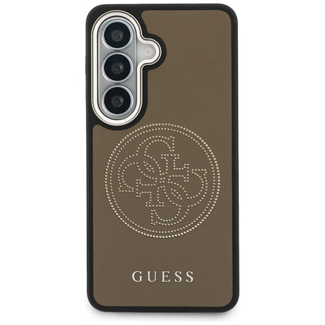 Husa de protectie Guess Perforated Logo MagSafe (GUHMS26S5PG4SRGW) compatibil cu Samsung Galaxy S26, Maro