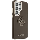 Husa de protectie Guess Grained Big 4G Metal Logo (GUHCS26L5PS4RGGW) compatibil cu Samsung Galaxy S26 Ultra, Maro