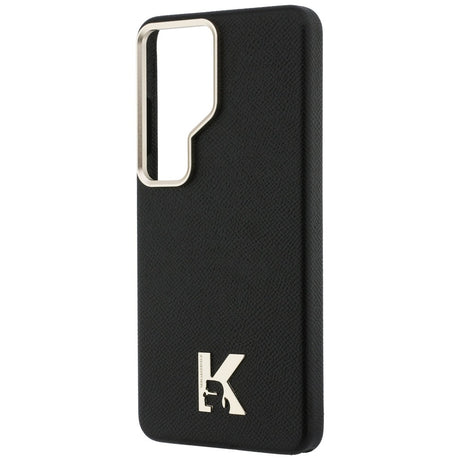 Husa de protectie Karl Lagerfeld Wrapped Grained Leather with K Head Logo MagSafe (KLHMS26L5PGFKHGK) compatibil cu Samsung Galaxy S26 Ultra, Negru