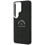 Husa de protectie Karl Lagerfeld Wrapped Leather with Karl RSG Logo MagSafe (KLHMS26LPSKRSGEK) compatibil cu Samsung Galaxy S26 Ultra, Negru