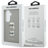 Husa de protectie Karl Lagerfeld Wrapped Leather Saffiano with with K&C Head Pin (KLHCS26SPSFDHPOG) compatibil cu Samsung Galaxy S26, Gri