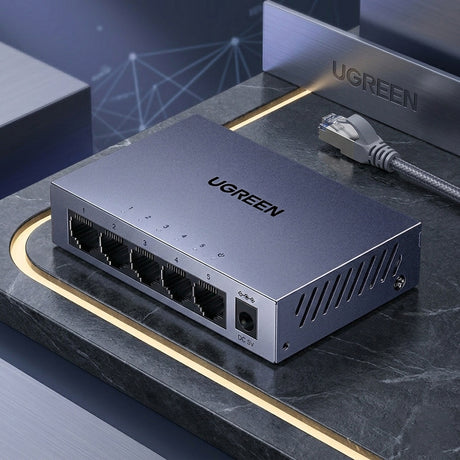 Adaptor Ugreen Ethernet CM933 (65956EU), DC la RJ45, 1000Mbps, Negru