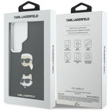 Husa de protectie Karl Lagerfeld Wrapped Leather Saffiano with with K&C Head Pin (KLHCS26LPSFDHPOK) compatibil cu Samsung Galaxy S26 Ultra, Negru