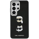 Husa de protectie Karl Lagerfeld Wrapped Leather Saffiano with with K&C Head Pin (KLHCS26LPSFDHPOK) compatibil cu Samsung Galaxy S26 Ultra, Negru