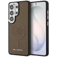 Husa de protectie Karl Lagerfeld Leather with Initial Logo Debossed MagSafe (KLHMS26LPGFKLRDW) compatibil cu Samsung Galaxy S26 Ultra, Maro