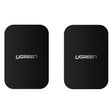Suport Ugreen (set de 2) Metal Plate LP123 (50869), Rectangular Shape, with Double-Sided Adhesive Tape, 3M, Thin, Negru