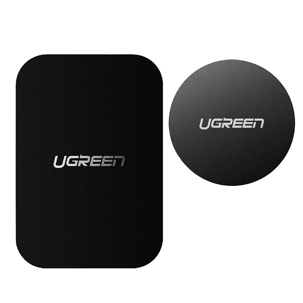 Suport Ugreen (set de 2) Metal Plate LP123 (60410), Rectangular + Rounded Shape, Negru
