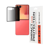 Folie de protectie Techsuit 111D Privacy Full Glue compatibil cu Samsung Galaxy Z Flip7, Negru