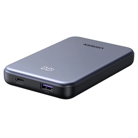 Baterie externa Ugreen PB507 (75131B), Fast Charging, Digital Display, USB, Type-C, 22.5W, 10000mAh, Gri