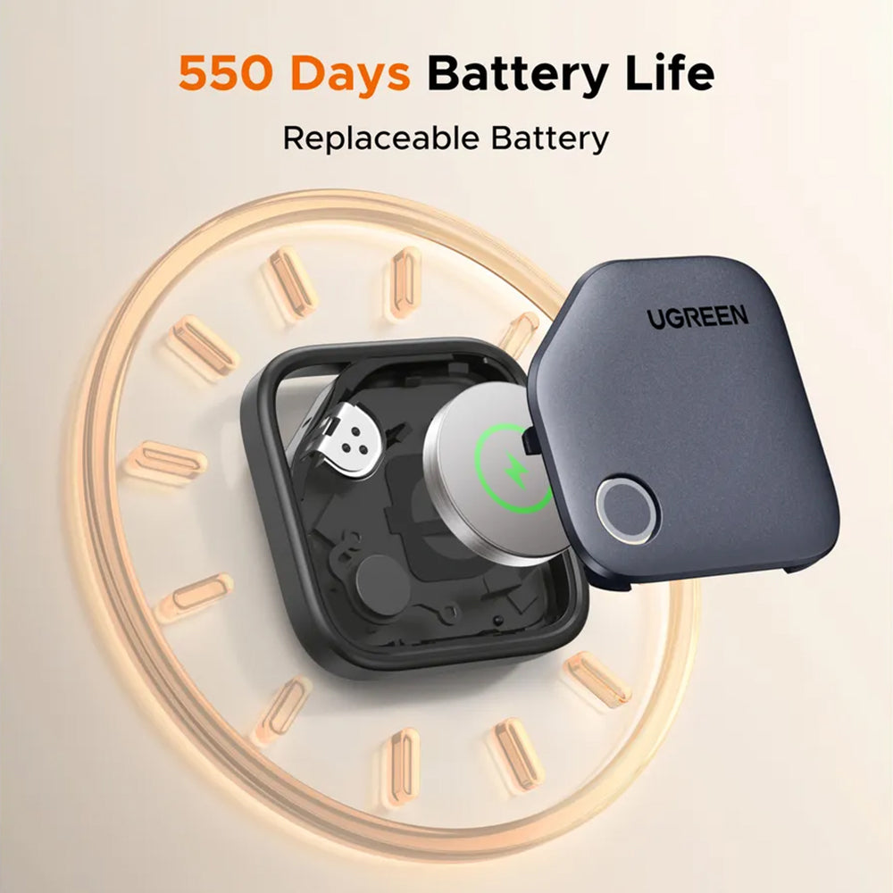 Gadget Ugreen Smart Tracker CM829 (55769), Compatible with Samsung devices, Bluetooth 5.3, 80 dB, 225mAh, Gri