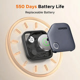 Gadget Ugreen Smart Tracker CM829 (55769), Compatible with Samsung devices, Bluetooth 5.3, 80 dB, 225mAh, Gri