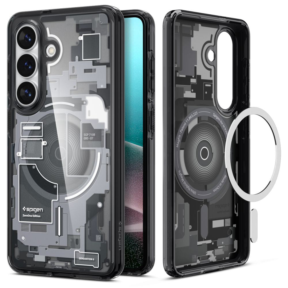 Husa de protectie Spigen Ultra Hybrid MagSafe (ACS10736) compatibil cu Samsung Galaxy S26, Zero One Black